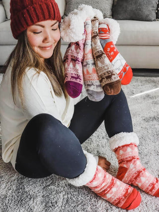 Winter Sherpa Socks - Simply Me Boutique