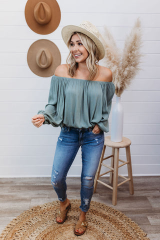 Truth of the Matter Off Shoulder Top 4 COLORS!