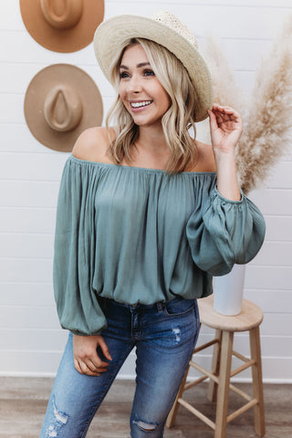Truth of the Matter Off Shoulder Top 2 colors!