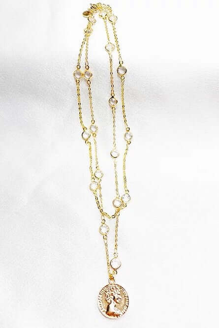 Double Strand Coin Dreams Necklace