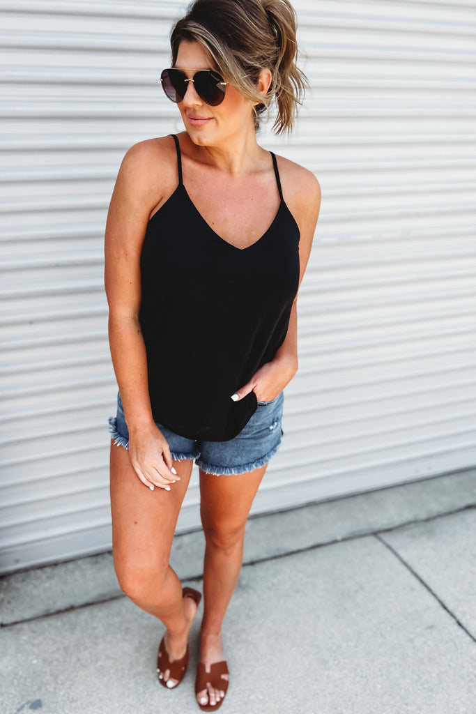 Not a Cloud in the Sky V Neck Cami (More colors)