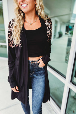 Forever After All Animal Print Detail Cardigan