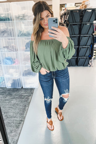Truth of the Matter Off Shoulder Top 4 COLORS!