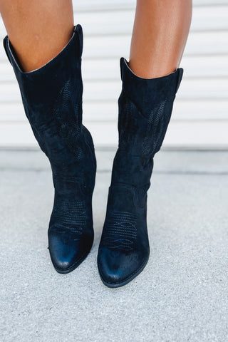 Cowgirl Chic Western Black Boots