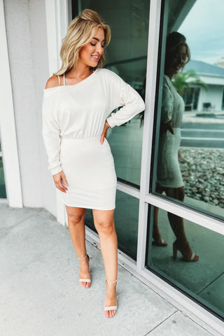 (More colors) Night on the Town Off Shoulder Dress