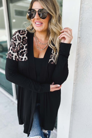 Forever After All Animal Print Detail Cardigan