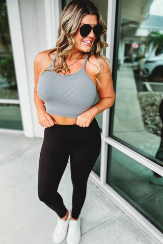 (More colors) Basic as Can Be Ribbed Cropped Cami