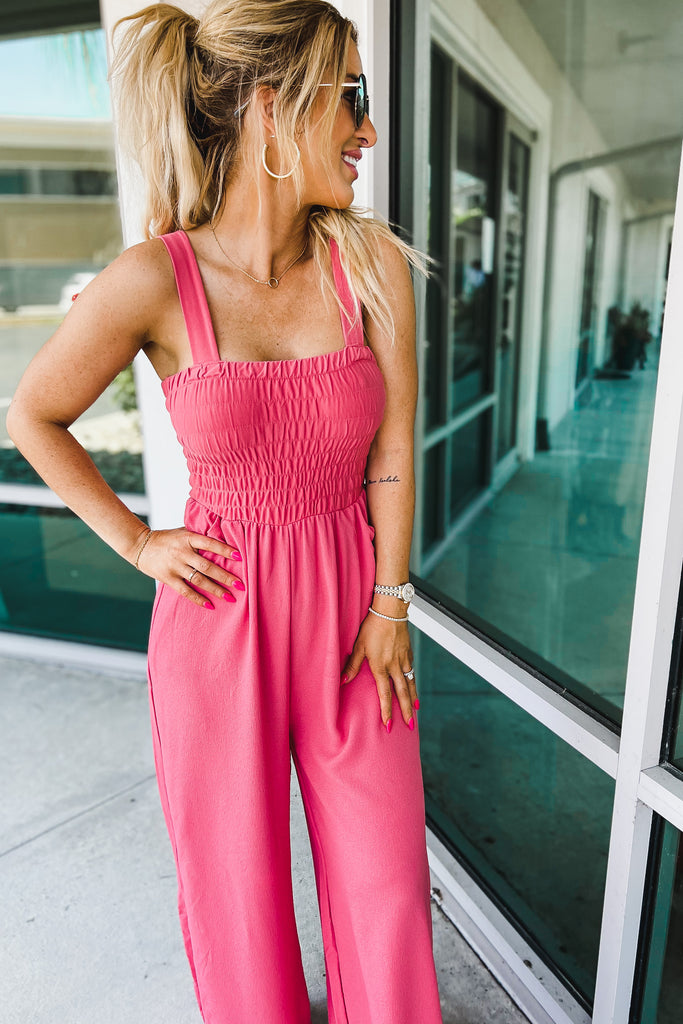 (More colors) Love That Lasts Smocked Jumpsuit