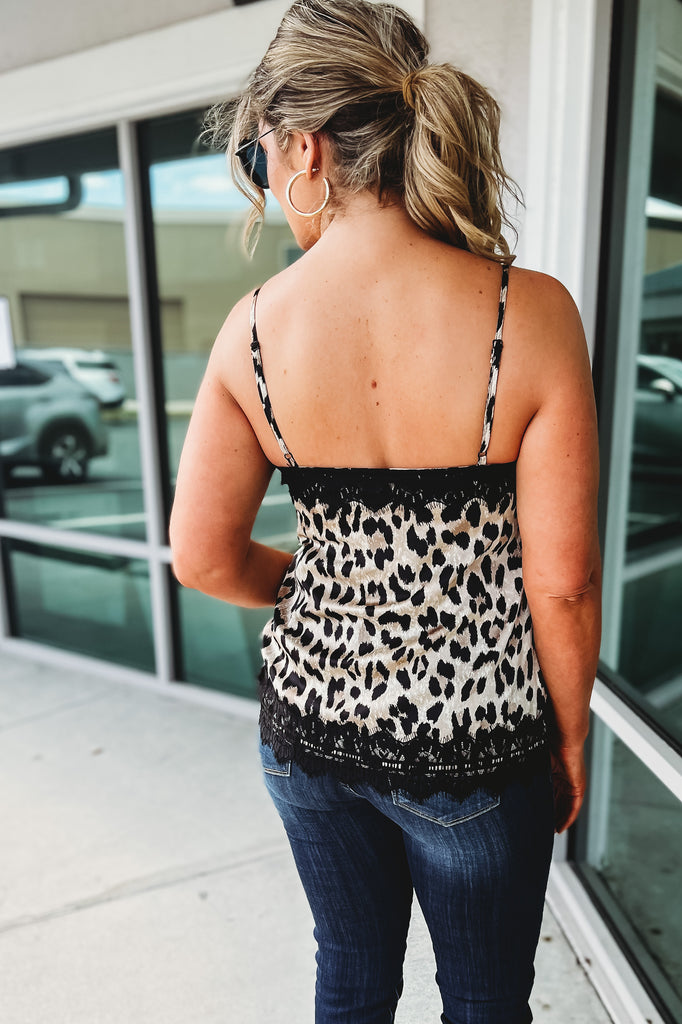 (More colors) Young and in Love Leopard Cami