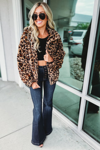 Worth Thinking About Super Soft Faux Fur Leopard Jacket