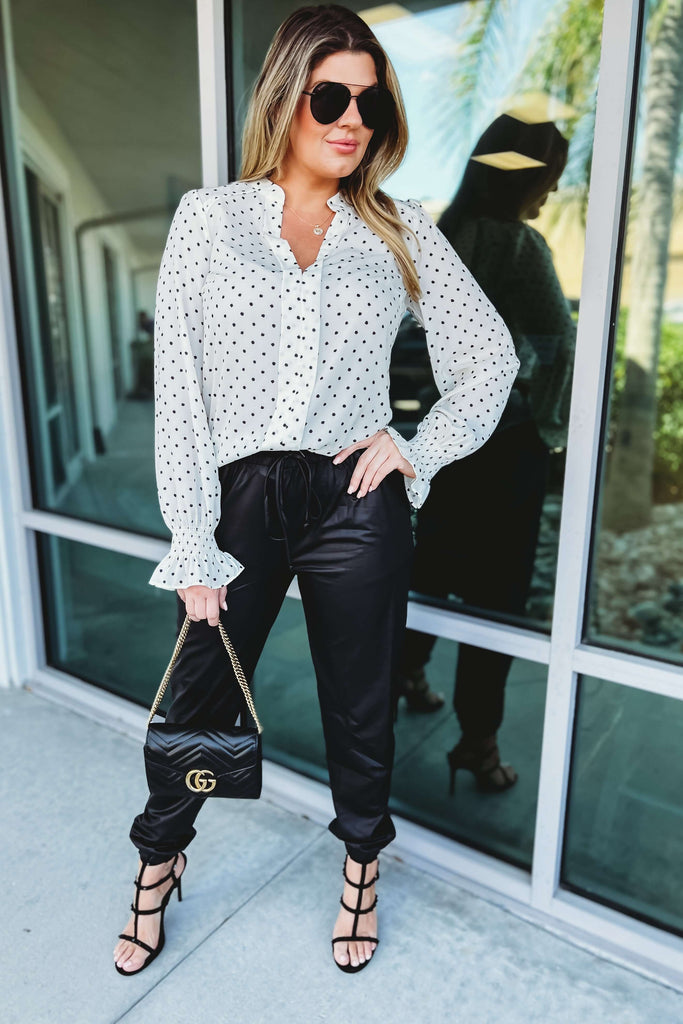 (More colors) Pretty and Chic Dot Blouse