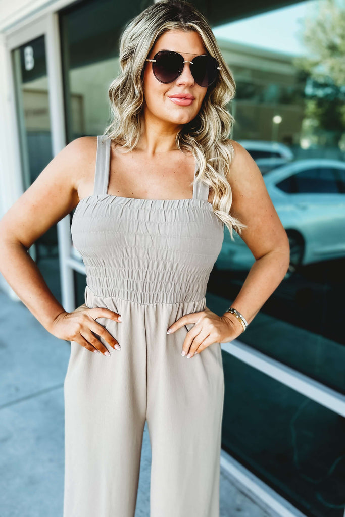 (More colors) Love That Lasts Smocked Jumpsuit