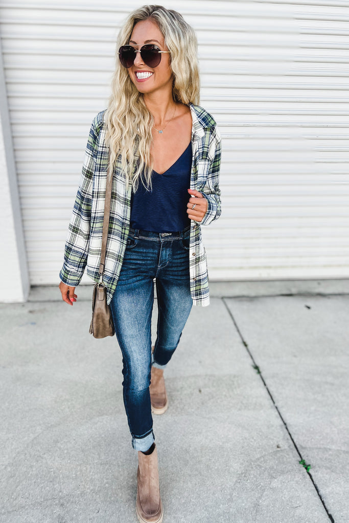 (More colors) Better Than Basic Plaid Button Up Flannel Top