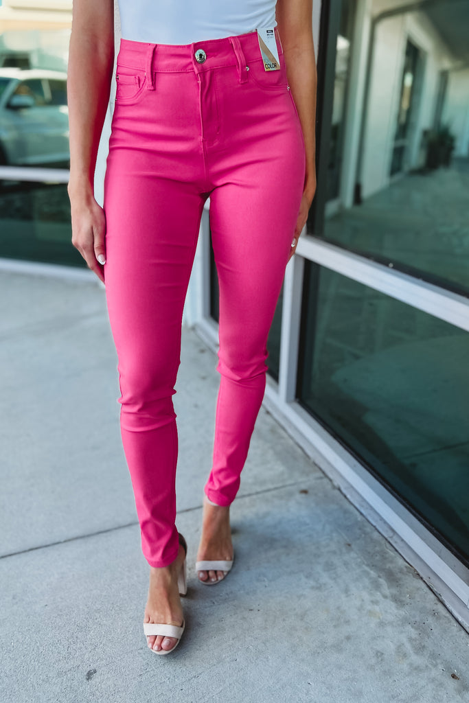 (More colors) All Day Comfort Hyperstretch Mid Rise Skinny Pants