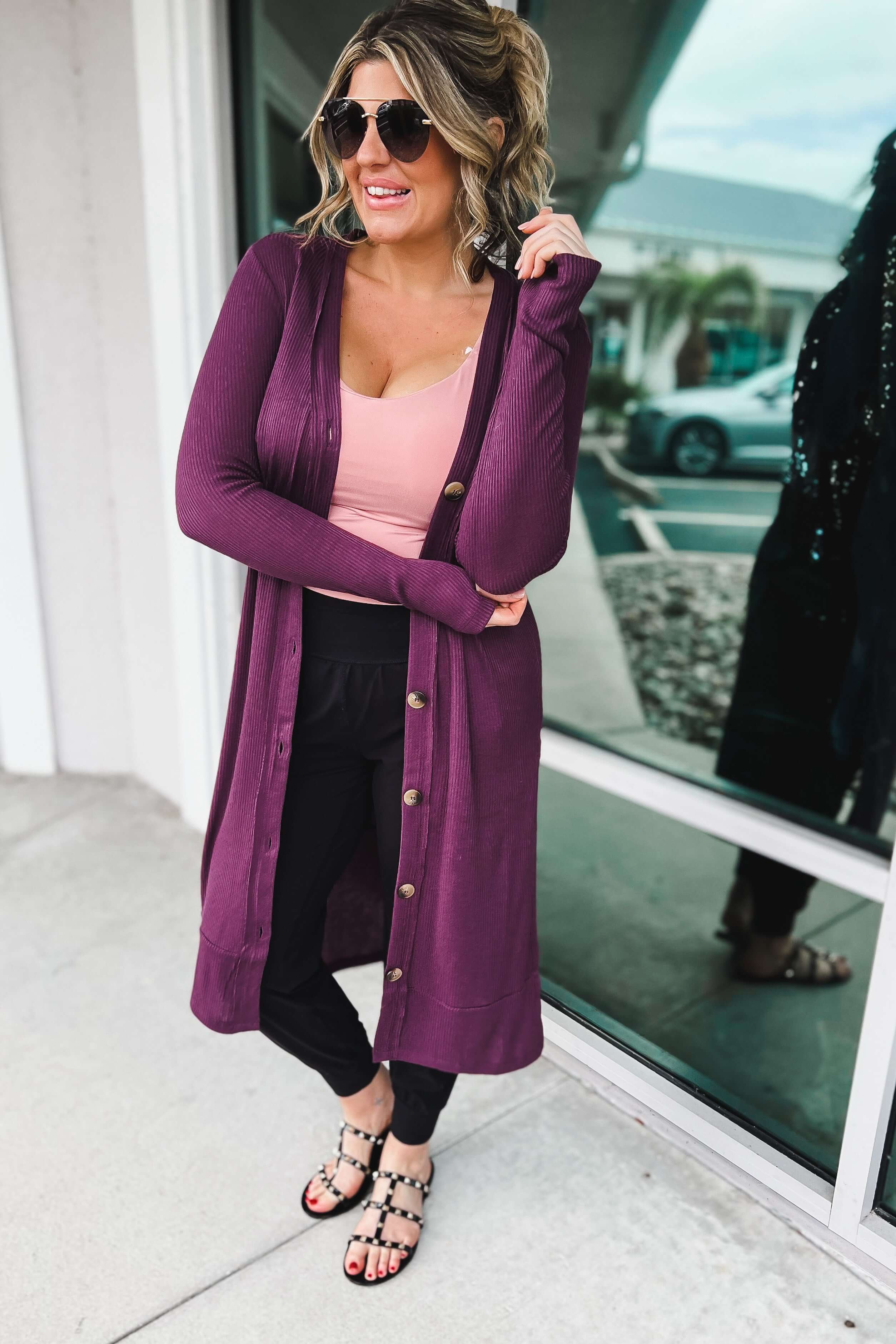 Ribbed duster sale