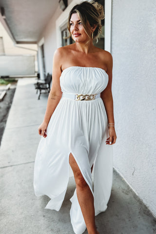 Grecian Vibes Belted Maxi Dress 3 Colors!