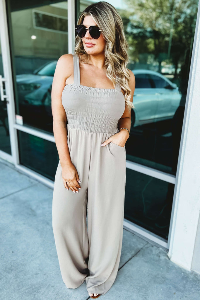 (More colors) Love That Lasts Smocked Jumpsuit