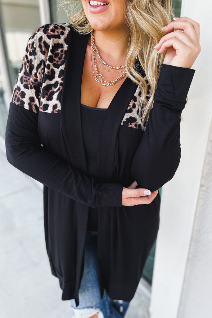 Forever After All Animal Print Detail Cardigan