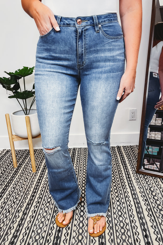 Country Girl High Rise Flare Jean
