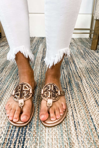 KANCAN Dana Sharkbite Hem White Jeans - Simply Me Boutique