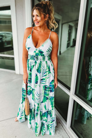 SIZE S - (More Colors) Close to My Heart Floral Maxi Dress - Simply Me Boutique