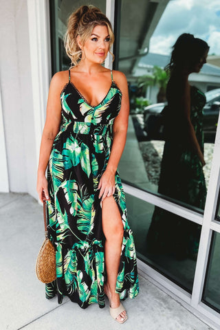 SIZE S - (More Colors) Close to My Heart Floral Maxi Dress - Simply Me Boutique