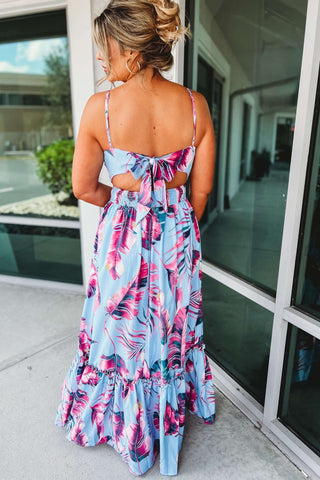 SIZE S - (More Colors) Close to My Heart Floral Maxi Dress - Simply Me Boutique